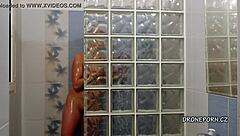 Vanessa's Secret Shower Encounter on Hidden Camera