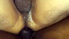 Huge black cock gets pounded in the ass