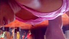 Compilation of two homemade videos featuring a submissive Latina getting deepthroated by her husband
