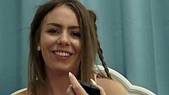 Alex Blake's big cock and big boobs on display in doggystyle