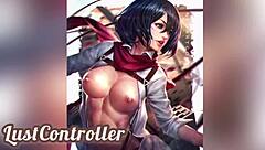 Big and small anime characters in a compilation
