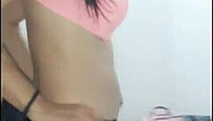 White teen gets her pussy fucked by Colombian stud