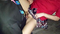 Wifeagness gets pounded while watching her husband give a blowjob
