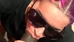 Sucking a Monster Cock in the Dressing Room