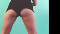 Naked and sexy: a compilation of white girls' twerking in the bedroom
