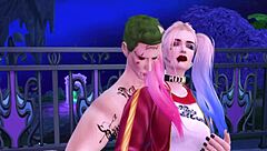 Sims 4's harley quinn cosplay gets roughed up in this 3D hentai scene