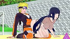 Uncensored porn with Koikatsu naruto Hinata's hairy pussy and big boobs