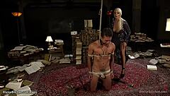 Big boobs submissive gets pegged by dominant girl