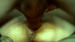 Bubble butt amateur gets a cumshot on her big ass