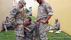 Enjoy a gay military adventure with a hot blowjob