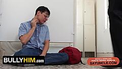 Horny security guard demands oral sex for safety nets in hot gay fuck fest