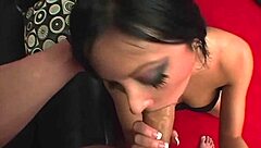 Ashley Wolf teaches babe to share old man