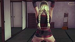 Is this blonde asian slut craving tight bondage restraints?