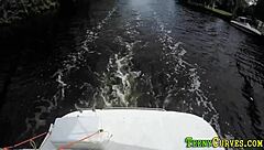 Watch Hos's Bubble Butt Get Jizzed On Boat During Hardcore Blowjob!