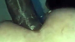 plump african woman rides in amateur session