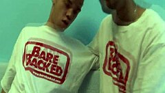 Horny chap slams the shemale's asshole hard in rough assfucking session