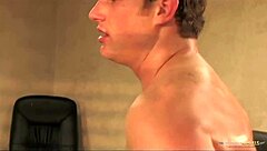 Boss takes naughty secretaries to office for threesome