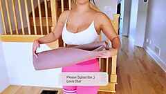 Hey, wanna see this dirty yoga teacher bang a hot Latina?