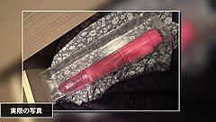 A married woman indulges in intense pleasure with a big dick during personal filming, her body convulsing in ecstasy.