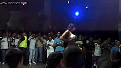 Feel the Passion as Sexy Colombian Latina Strips Naked on the Salsa Dance Floor