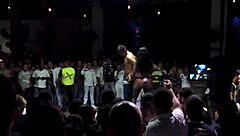 Feel the Passion as Sexy Colombian Latina Strips Naked on the Salsa Dance Floor