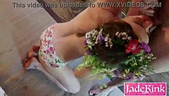 cute girl obediently sucks and gets slapped 😈