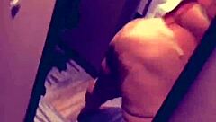 intimate whispers fill the apartment as the shy teen stepdaughter and friend share cheating orgasms