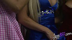 i can't forget that wild party where my blonde bff and i used toys for intense orgasms in a group setting