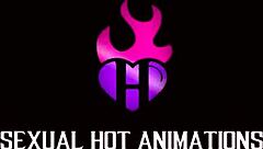 three girls in restaurant bathroom animation