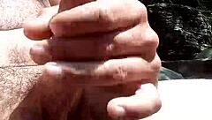 enjoying the outdoors in nature