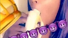 Fierce banana blowjob compilation