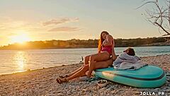 Me and my wife enjoyin texas sunsets differently