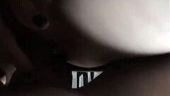 Blond babe Kendal's tits bouncing while she gets titty fucked