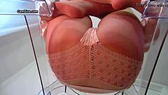 Goddess face sits in pantyhose!