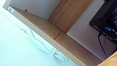 i slide two dildos into my shaved pussy, stretching it wide in this intense pov toy session with big tits bouncing.