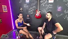 Skinny teen 18+ shares her pansexual story in a fun casting interview.