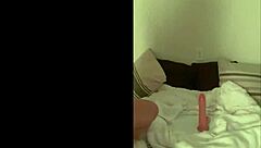 she says, 'watch this hot milf ride her dildo at home'