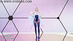 chung ha dances as kda ahri in uncensored hentai style