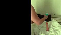 she says, 'watch this hot milf ride her dildo at home'