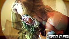 I watch Samantha Saint in solo session