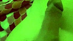 Using magic wand on husband to make him cum, creating a messy but yummy result.