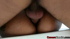 The friend watched as I fucked his girlfriend, capturing every moment on camera with her moans filling the room.