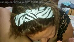 mature latina surprises husband with unexpected gift