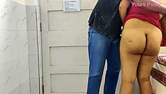 Busty Girlfriend Fucked Standing in Pinky Room