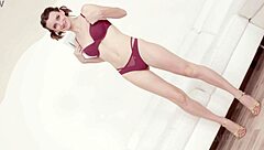 Watch this amateur teen 18+ jerking off a big dick