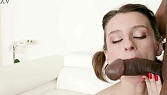 Watch this amateur teen 18+ jerking off a big dick