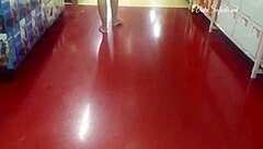 showing off in supermarket