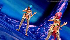 Mmd r18 hybrid english cover dancing anime