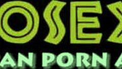 Tall dark-skinned girl delivers sloppy blowjob in intense blowbang sucking action!