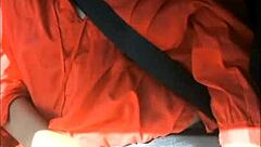 Horny Milf Plays With Clit In Car Using Dildo